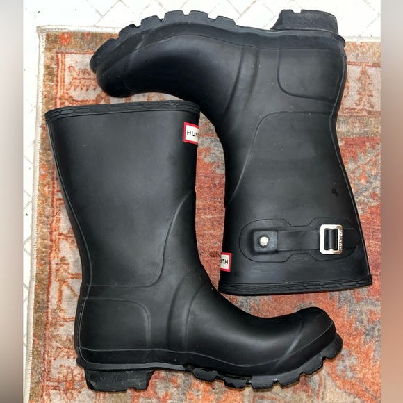 Hunter Women’s Black Short Rain Boots Size 7 - Picture 9 of 15